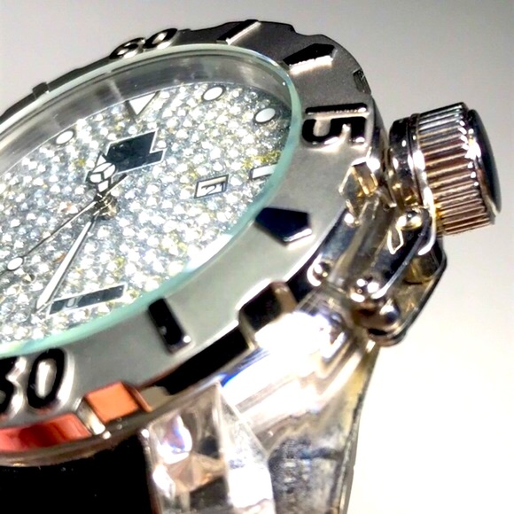 ⭐️HP⭐️ SK TIME Silver Austrian Rhinestones Fashion Watch - Picture 14 of 17